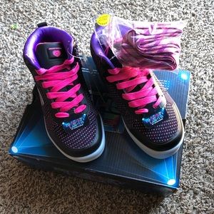 Girls sketchers light up shoes
